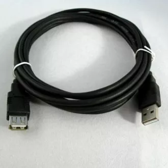 Logo Economy USB prodlužka (2.0), USB A samec - USB A samice, 1.8m, černý, DOPRODEJ