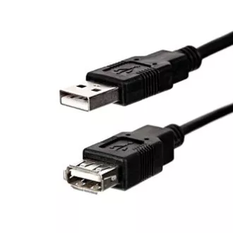 Logo Economy USB prodlužka (2.0), USB A samec - USB A samice, 3m, černý Logo Economy USB prodlužka (2.0), USB A samec - USB A samice, 3m, černý