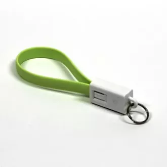 Logo USB kabel (2.0), USB A samec - microUSB samec, 0.2m, světle zelená, blistr, klíčenka, DOPRODEJ Logo USB kabel (2.0), USB A samec - microUSB samec, 0.2m, světle zelená, blistr, klíčenka, DOPRODEJ