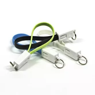 Logo USB kabel (2.0), USB A samec - microUSB samec, 0.2m, světle zelená, blistr, klíčenka, DOPRODEJ Logo USB kabel (2.0), USB A samec - microUSB samec, 0.2m, světle zelená, blistr, klíčenka, DOPRODEJ