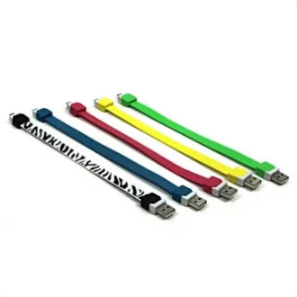 Logo USB kabel (2.0), USB A samec - microUSB samec, 0.25m, žlutý, blistr, náramek, DOPRODEJ Logo USB kabel (2.0), USB A samec - microUSB samec, 0.25m, žlutý, blistr, náramek, DOPRODEJ