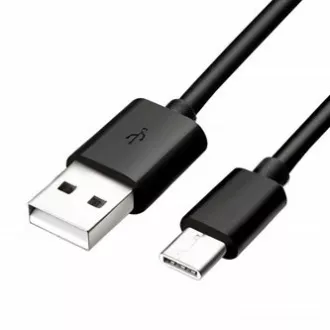 USB kabel (2.0), USB A samec - USB C samec, 1m, černý USB kabel (2.0), USB A samec - USB C samec, 1m, černý