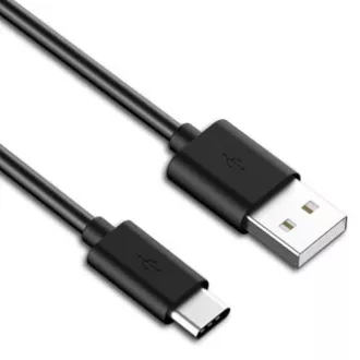 Logo USB kabel (2.0), USB A samec - USB C samec, 1m, černý, blistr, DOPRODEJ Logo USB kabel (2.0), USB A samec - USB C samec, 1m, černý, blistr, DOPRODEJ
