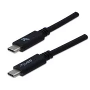USB kabel (3.2 gen 1), USB C samec - USB C samec, 1m, 5 Gb/s, 5V/3A, černý, DOPRODEJ