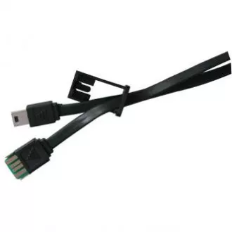 Logo USB kabel (2.0), USB A samec - miniUSB samec, 0.3m, černý, poutko na foťák, DOPRODEJ Logo USB kabel (2.0), USB A samec - miniUSB samec, 0.3m, černý, poutko na foťák, DOPRODEJ