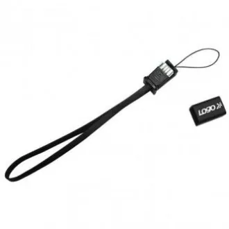 Logo USB kabel (2.0), USB A samec - microUSB samec, 0.3m, černý, poutko na fotoaparát/MP3 přehrávač, DOPRODEJ Logo USB kabel (2.0), USB A samec - microUSB samec, 0.3m, černý, poutko na fotoaparát/MP3 přehrávač, DOPRODEJ