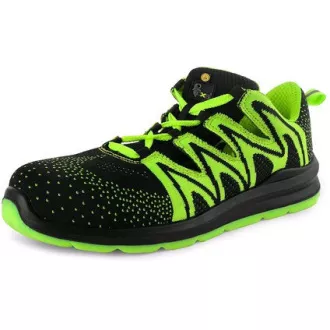 Obuv polobotka CXS TEXLINE OLIB S1P ESD, černo-zelená