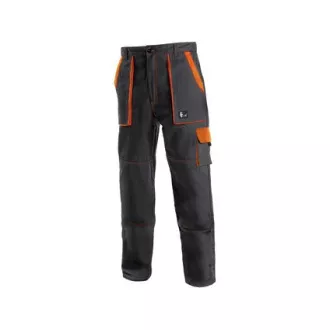 Kalhoty do pasu CXS LUXY JOSEF, pánské, černo-oranžové Kalhoty do pasu CXS LUXY JOSEF, pánské, černo-oranžové