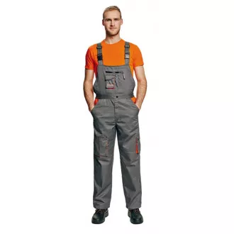 DESMAN kalhoty lacl šedá/oranžová DESMAN kalhoty lacl šedá/oranžová