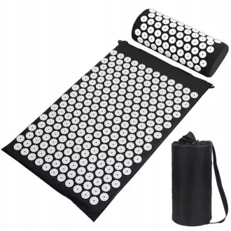 Akupresurní PREMIUM podložka na cvičení s polštářkem 67x42x2 cm