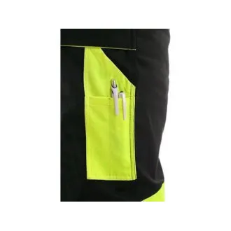 Kalhoty do pasu CXS SIRIUS BRIGHTON, zimní, pánské, černo-žluté Kalhoty do pasu CXS SIRIUS BRIGHTON, zimní, pánské, černo-žluté