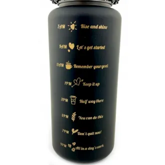 Motivační sportovní láhev 3v1, 2000 ml + 900 ml + 300 ml