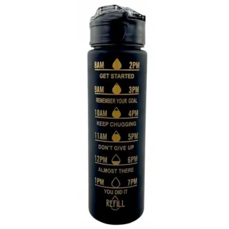Motivační sportovní láhev 3v1, 2000 ml + 900 ml + 300 ml