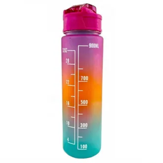 Motivační sportovní láhev 3v1, 2000 ml + 900 ml + 300 ml
