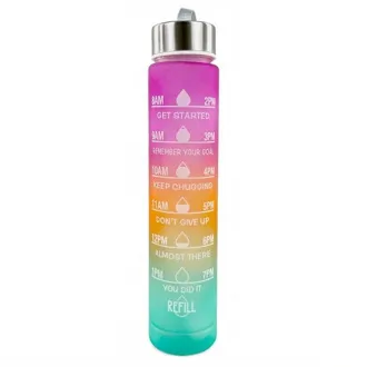 Motivační sportovní láhev 3v1, 2000 ml + 900 ml + 300 ml