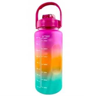 Motivační sportovní láhev 3v1, 2000 ml + 900 ml + 300 ml
