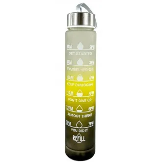 Motivační sportovní láhev 3v1, 2000 ml + 900 ml + 300 ml