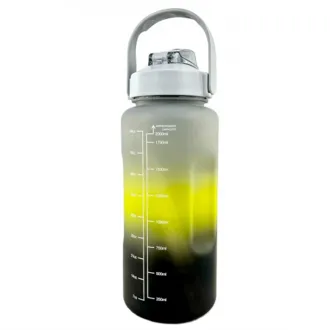 Motivační sportovní láhev 3v1, 2000 ml + 900 ml + 300 ml