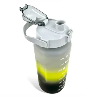 Motivační sportovní láhev 3v1, 2000 ml + 900 ml + 300 ml