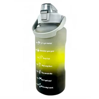 Motivační sportovní láhev 3v1, 2000 ml + 900 ml + 300 ml