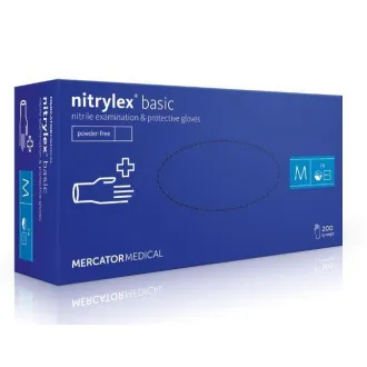 NITRYLEX BASIC - Nitrilové rukavice (bez pudru) tm. modré, 100 ks NITRYLEX BASIC - Nitrilové rukavice (bez pudru) tm. modré, 100 ks