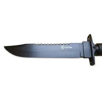 Taktický nůž MILITARY FINKA SURVIVAL 35 cm černý/stříbrný