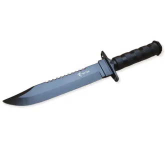 Taktický nůž MILITARY FINKA SURVIVAL 35 cm černý/stříbrný