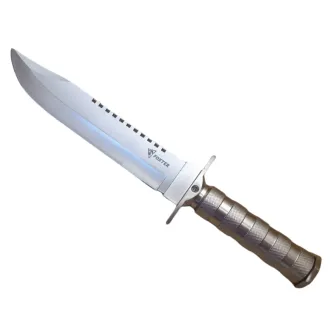 Taktický nůž MILITARY FINKA SURVIVAL 35 cm černý/stříbrný