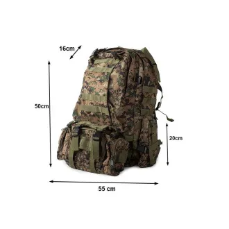 Maskáčový batoh Lynx, vojenská kamufláž - 48.5 l