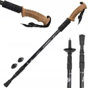 Trekingové hole Nordic Walking s ergonomickou, korkovou rukojetí, 135 cm, 2 ks