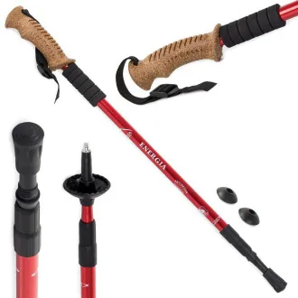 Trekingové hole Nordic Walking s ergonomickou, korkovou rukojetí, 135 cm, 2 ks Trekingové hole Nordic Walking s ergonomickou, korkovou rukojetí, 135 cm, 2 ks