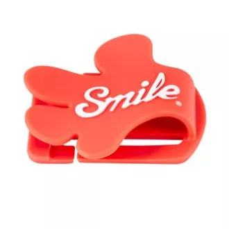 Smile klip na krytku objektivu Giveme5, červený, 16400, DOPRODEJ