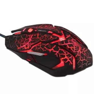 E-blue Auroza Gaming Myš drátová, černá, 4000DPI