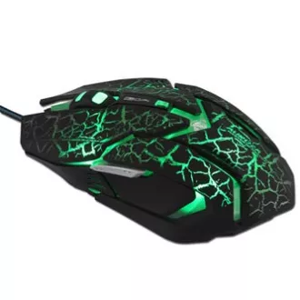 E-blue Auroza Gaming Myš drátová, černá, 4000DPI