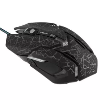 E-blue Auroza Gaming Myš drátová, černá, 4000DPI
