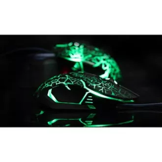 E-blue Auroza Gaming Myš drátová, černá, 4000DPI