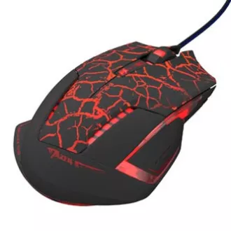 E-blue Mazer Pro Myš drátová, černo-červená, 2500DPI, e-box