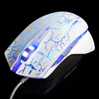 E-blue Mazer Pro Myš drátová, bílo-modrá, 2500DPI, e-box E-blue Mazer Pro Myš drátová, bílo-modrá, 2500DPI, e-box