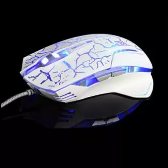 E-blue Mazer Pro Myš drátová, bílo-modrá, 2500DPI, e-box E-blue Mazer Pro Myš drátová, bílo-modrá, 2500DPI, e-box