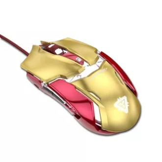 E-blue IRON MAN ARMOR EMS610 Myš drátová, zlatá, 4000DPI E-blue IRON MAN ARMOR EMS610 Myš drátová, zlatá, 4000DPI