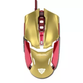 E-blue IRON MAN ARMOR EMS610 Myš drátová, zlatá, 4000DPI E-blue IRON MAN ARMOR EMS610 Myš drátová, zlatá, 4000DPI