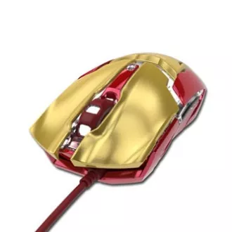 E-blue IRON MAN ARMOR EMS610 Myš drátová, zlatá, 4000DPI E-blue IRON MAN ARMOR EMS610 Myš drátová, zlatá, 4000DPI