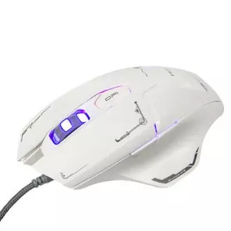 E-blue Mazer Myš drátová, bílá, 2500DPI
