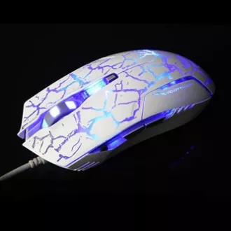 E-blue Cobra Myš drátová, bílo-modrá, 2500DPI, e-box E-blue Cobra Myš drátová, bílo-modrá, 2500DPI, e-box