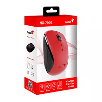 Myš bezdrátová, Genius NX-7000, červená, optická, 1200DPI Myš bezdrátová, Genius NX-7000, červená, optická, 1200DPI