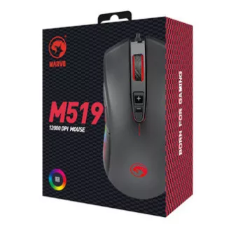 Marvo M519 Myš drátová, černá, 12000DPI