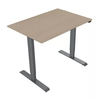 Pracovní stůl s elektricky nastavitelnou výškou 75x140cm, šedý, ergo Pracovní stůl s elektricky nastavitelnou výškou 75x140cm, šedý, ergo