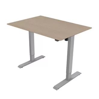 Pracovní stůl s elektricky nastavitelnou výškou 75x140cm, šedý, ergo Pracovní stůl s elektricky nastavitelnou výškou 75x140cm, šedý, ergo