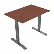 Pracovní stůl s elektricky nastavitelnou výškou 75x120cm, šedý, ergo