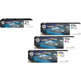HP 973X (L0S07AE,F6T81AE,F6T82AE,F6T83AE) - cartridge, black + color (černá + barevná) HP 973X (L0S07AE,F6T81AE,F6T82AE,F6T83AE) - cartridge, black + color (černá + barevná)
